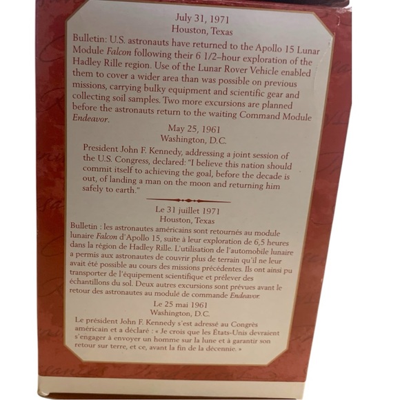 VTG Hallmark Space Lunar Rover Vehicle Light-Up Christmas Ornament Collectible - Picture 4 of 10